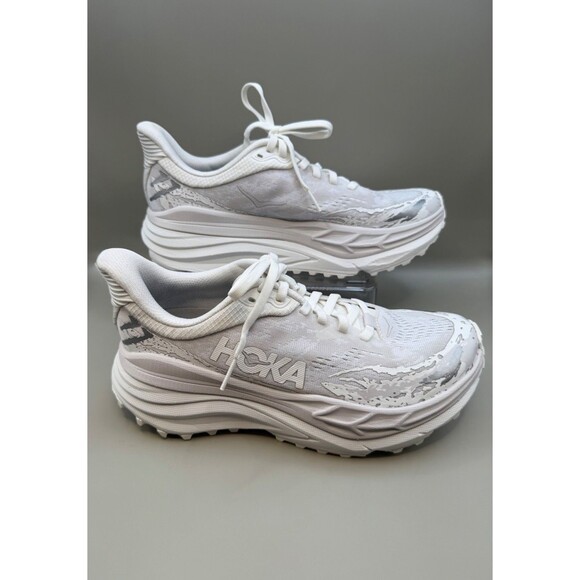 Hoka One One Stinson 7 Womens Triple White 1141531 WWH Sz 7.5B - Picture 3 of 7